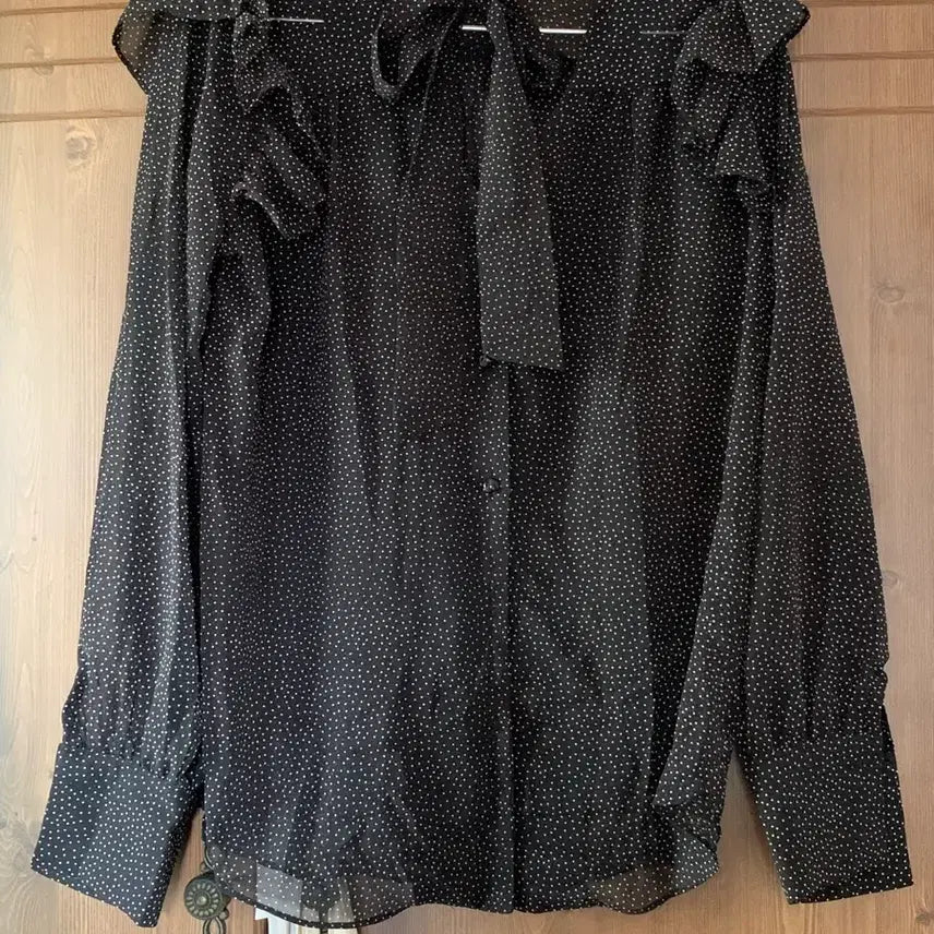 [BUNJANG] Polka Dot Chiffon Blouse / 도트 쉬폰 블라우스