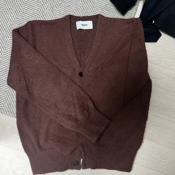 [BUNJANG] Ellmude Angora Cardigan Brown 44 / 엘무드 앙고라 가디건 브라운 44