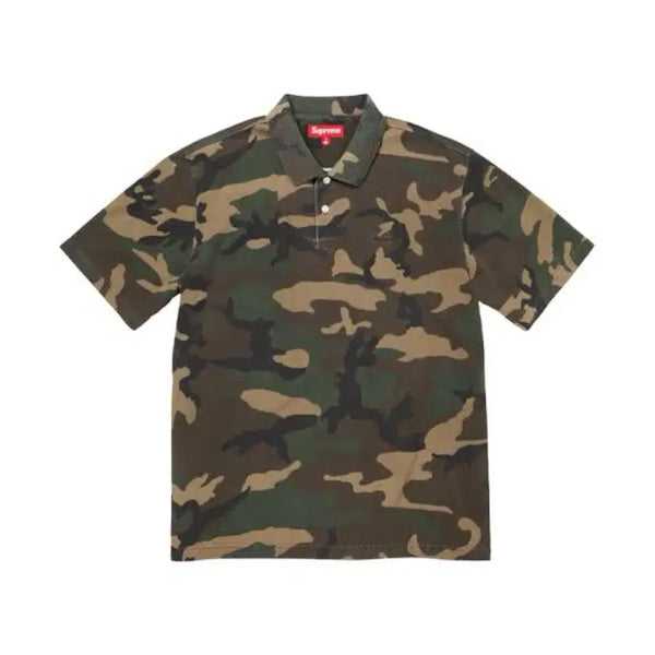 [BUNJANG] Supreme Washed Camo Camp Cap / [M] 슈프림 워시드 카모 폴로