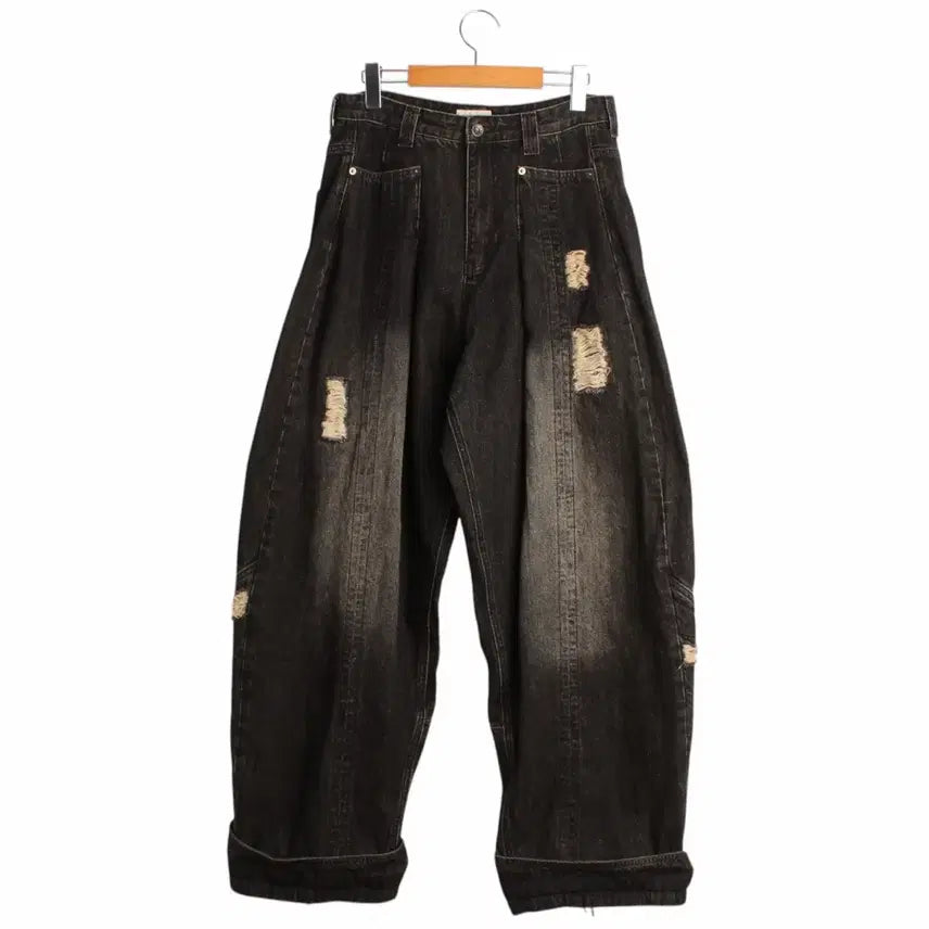 [BUNJANG] A-SINETICS Scar Wide Pants / S 에이시네틱스 스카 와이드 팬츠