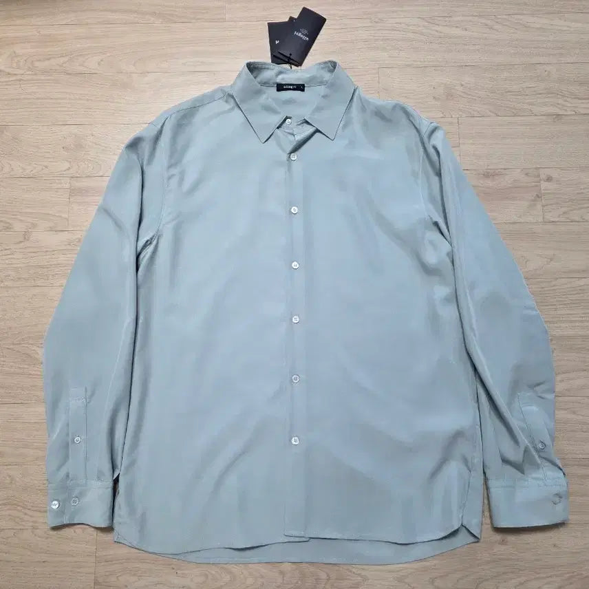 [BUNJANG] Allegri Suede Touch Essential Shirt Mint L (105) / 알레그리 스웨이드 터치 에센셜 셔츠 L 105  정가 34만원 민트 새제품