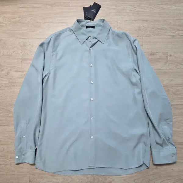 [BUNJANG] Allegri Suede Touch Essential Shirt Mint L (105) / 알레그리 스웨이드 터치 에센셜 셔츠 L 105  정가 34만원 민트 새제품