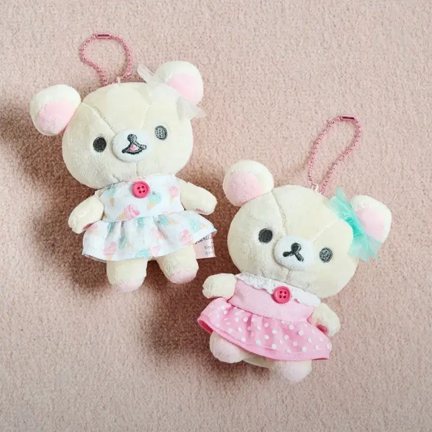 [BUNJANG] Rilakkuma Korilakkuma Tiny Tiny Limited Mascot Plush Keychain Charm Set / (예약) 리락쿠마 코리락쿠마 Tiny Tiny 한정 마스코트 누이 인형 키링 참
