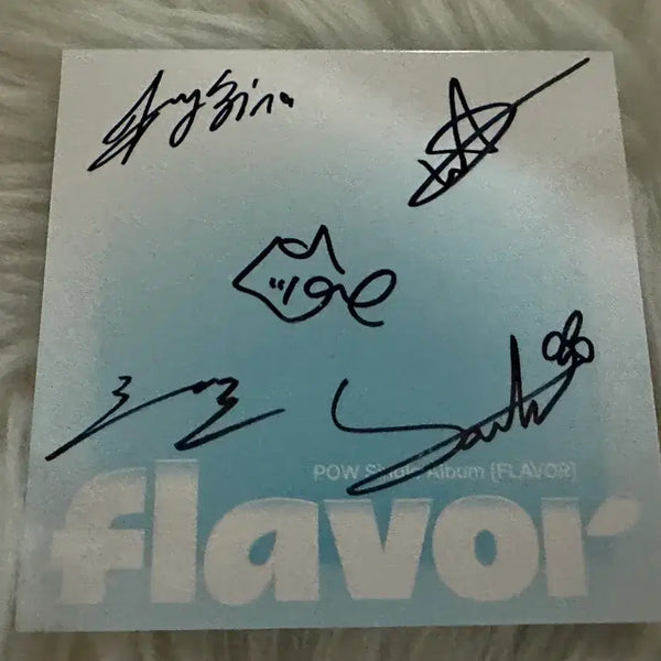 [BUNJANG] POW 'Flavor' Signed Album / POW 파우 친필 싸인앨범