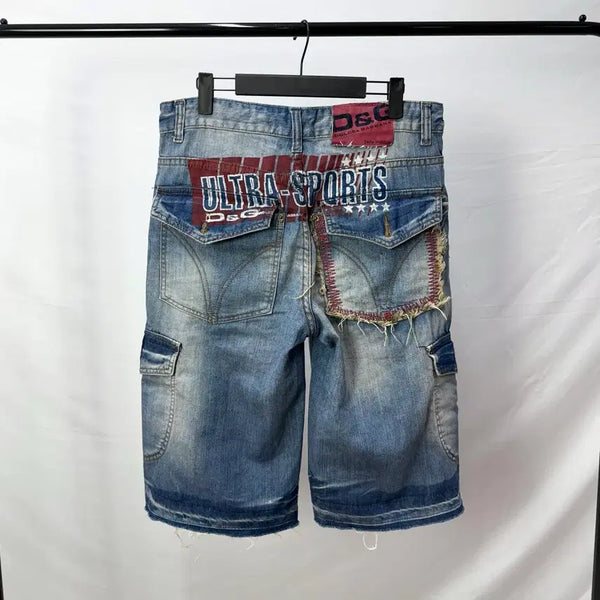[BUNJANG] Dolce & Gabbana Ultra Sports Denim Cargo Shorts Size 32 / 돌체앤가바나 울트라 스포츠 데님 카고 쇼츠