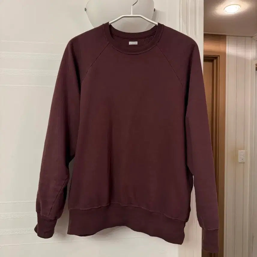 [BUNJANG] Apresse 26SS Lightweight Sweatshirt Burgundy / [3]아프레쎄 26SS 라이트웨이트 스웻 셔츠 버건디