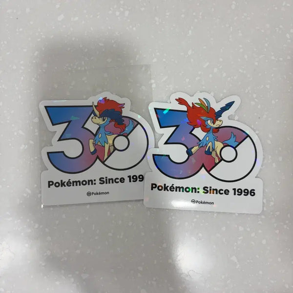 [BUNJANG] Pokemon 30th Anniversary Sticker Keldeo Set / 포켓몬스터 30주년 스티커 케르디오+각오 케르디오 세트