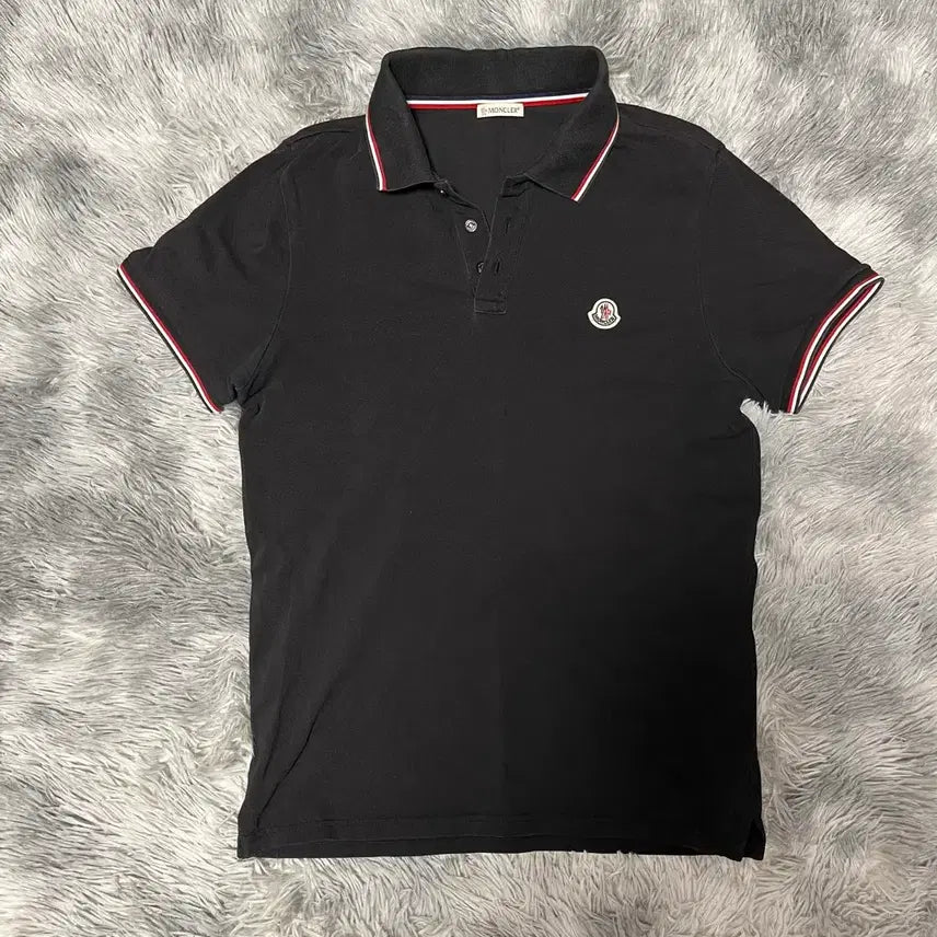 [BUNJANG] Moncler Polo Shirt M Black / 몽클레어 카라티