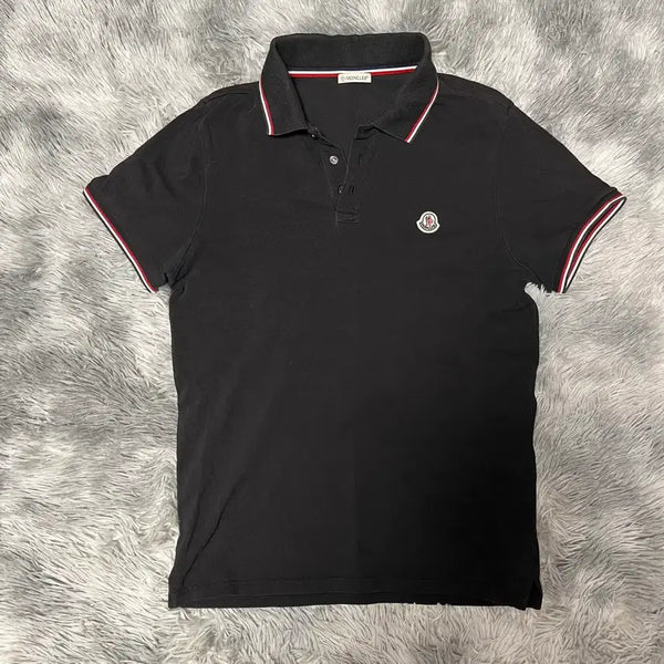 [BUNJANG] Moncler Polo Shirt M Black / 몽클레어 카라티