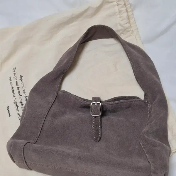 [BUNJANG] Depound Suede Buckle Bag Mini / 드파운드 가방 스웨이드 버클백 미니