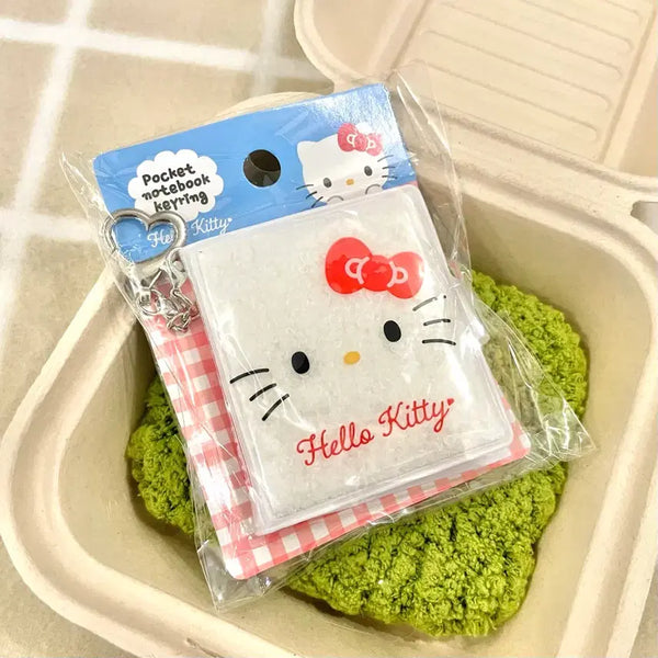 [BUNJANG] Sanrio Hello Kitty Fuzzy Notebook Keychain / 산리오 헬로키티 뽀글이 수첩 키링
