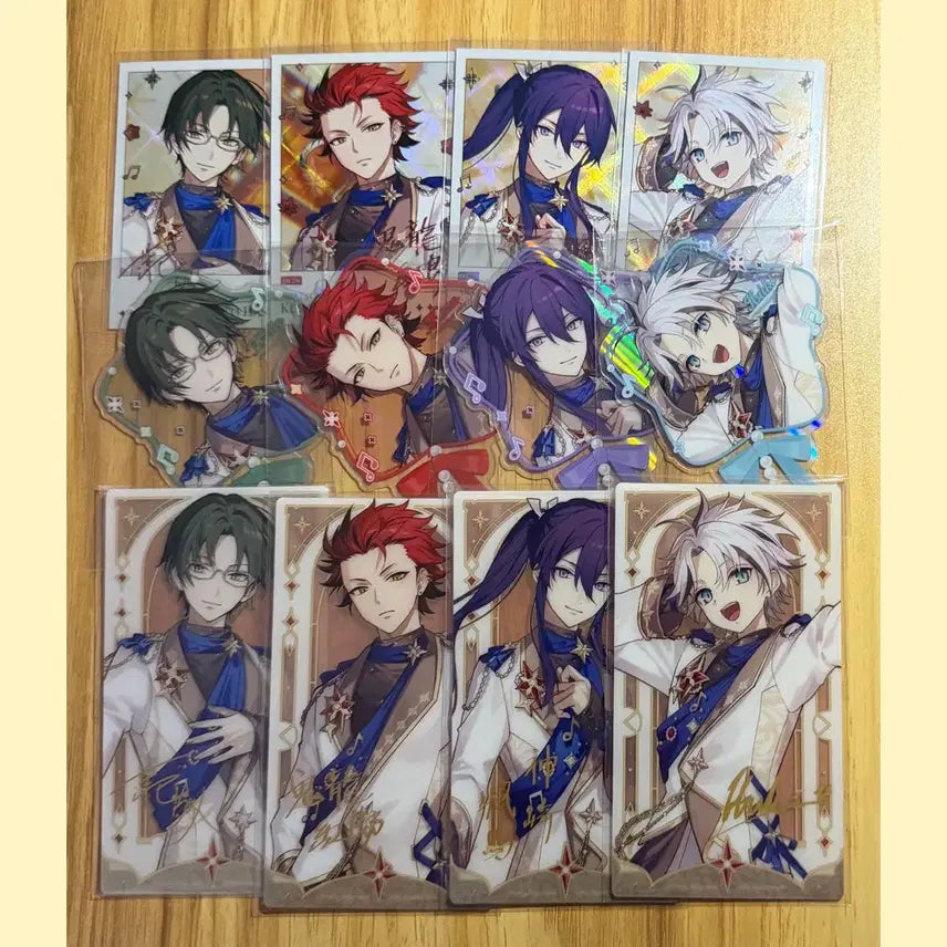 [BUNJANG] Ensemble Stars! Spotlight on Stage Polaroid Theme Clear Card - Kaito, Kuro, Soma, Ibuki (Crimson Moon) / 앙스타 모펀 팝업 스포트라이트 온 스테이지 폴라 폴라로이드 테마 클리어 카드 드림 클카 홍월 케이토 쿠로 소마 이부키