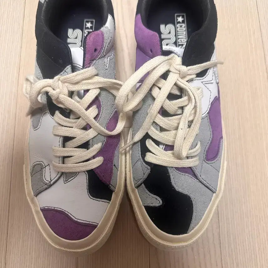 [BUNJANG] Converse x SNS One Star '74 Camo Patchwork Leather Sneakers / 컨버스 x SNS 원스타 74 카모