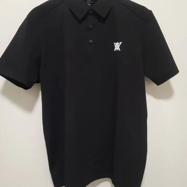 [BUNJANG] Anew Golf Black Short-Sleeve Polo Shirt / 어뉴 골프 반팔 카라티(새상품)