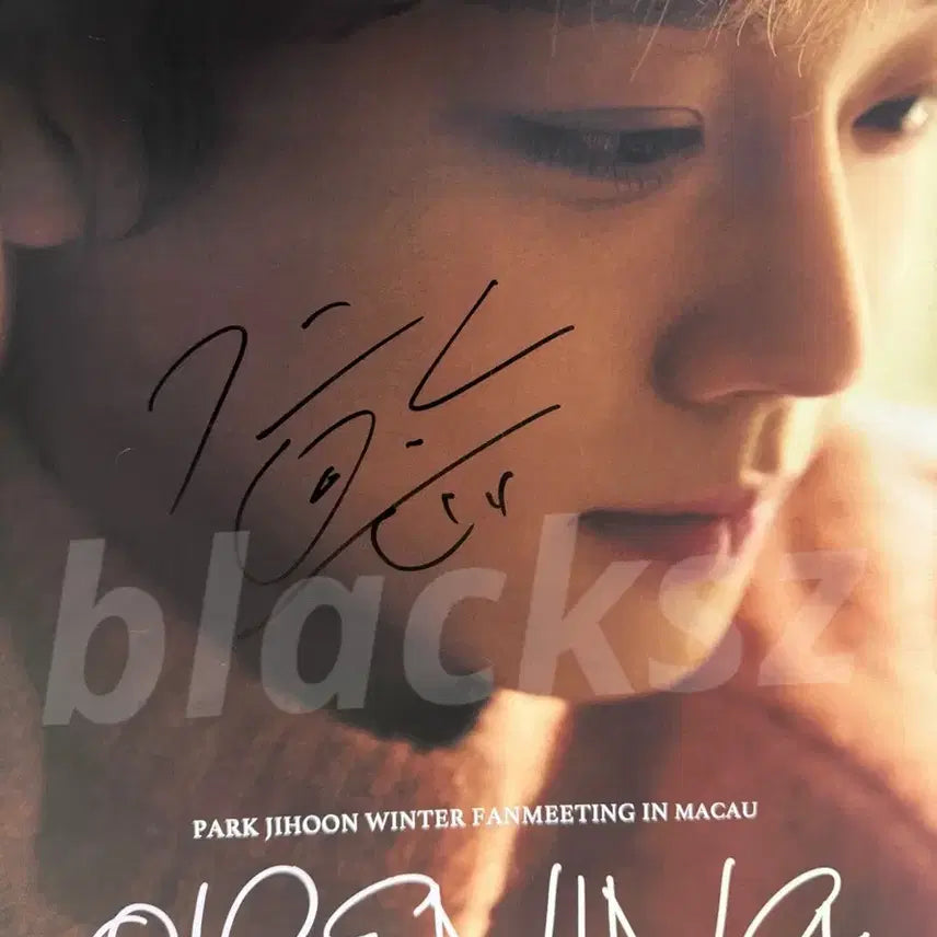[BUNJANG] Park Jihoon Opening Fan Meeting Macao Autographed Poster / 박지훈 오프닝 팬미팅 마카오 싸인포스터