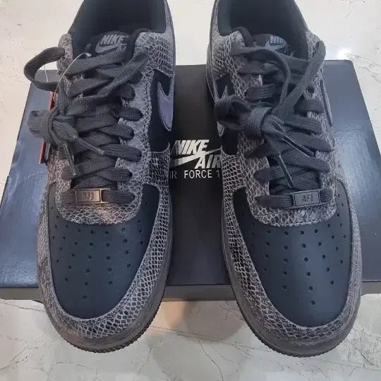 [BUNJANG] Nike Air Force 1 Snake Pattern Black / 나이키 에어포스 1 스네이크 패턴 블랙