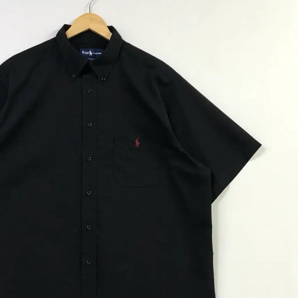 [BUNJANG] Polo Ralph Lauren Black Solid Button-Down Shirt XL / XL 폴로 블랙 솔리드 셔츠