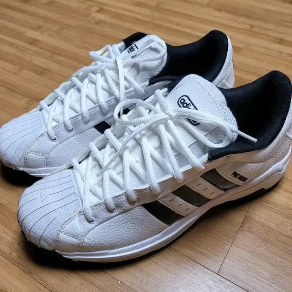 [BUNJANG] Adidas Men's Pro Model 2G Low White Sneakers / 아디다스 남성 프로모델  2G 로우 화이트