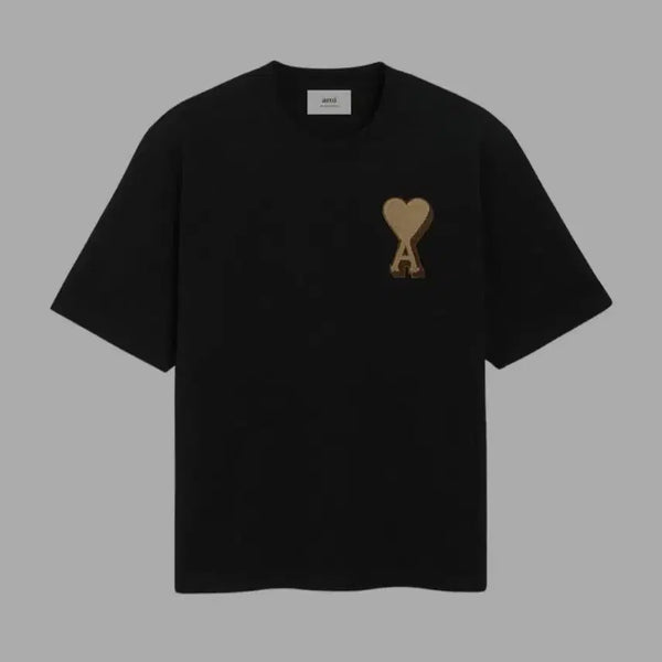 [BUNJANG] AMI Cotton de Quoi T-Shirt Black / 아미 코튼 드 꾀흐 티셔츠 블랙 UTS352 726 001