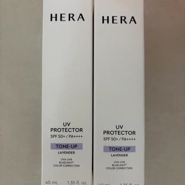 [BUNJANG] Hera UV Protector Lavender Tone-Up Sun Cream SPF 50+ PA++++ (2 x 40ml) / 헤라 UV 프로텍터 라벤더 톤업 선크림 40ml 2개