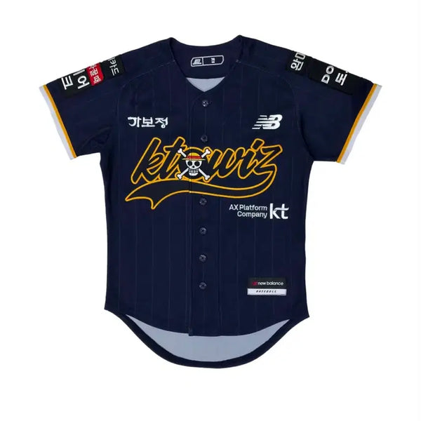 [BUNJANG] KT Wiz x One Piece Authentic Baseball Jersey (Size 100) / [100] KT 위즈 x 원피스 어센틱 유니폼 노마킹