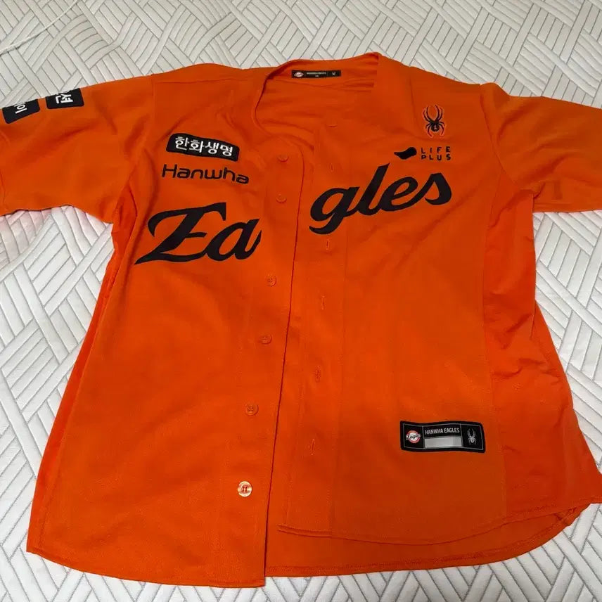 [BUNJANG] Hanwha Eagles Authentic Home Jersey Orange XXL No Marking / 한화이글스 어센틱 홈 유니폼 오렌지 노마킹