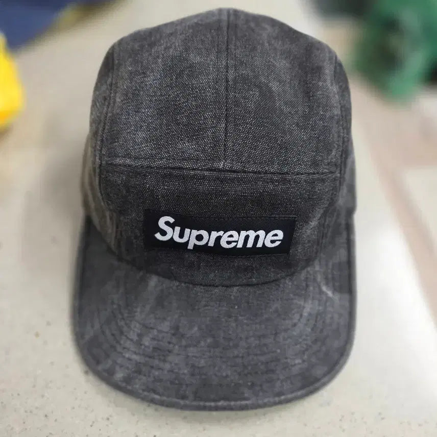 [BUNJANG] Supreme Washed Camp Cap Black / 슈프림 워시드 캠츠캡