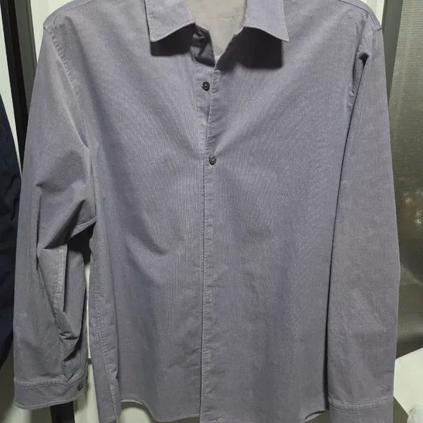 [BUNJANG] Time Homme Light Purple Corduroy Shirt / 타임옴므 라이트퍼플 코듀로이 셔츠