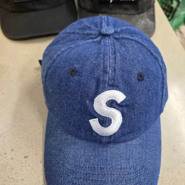 [BUNJANG] Supreme S Logo Denim Ball Cap Blue / 슈프림 데님 볼캡 S 로고 블루