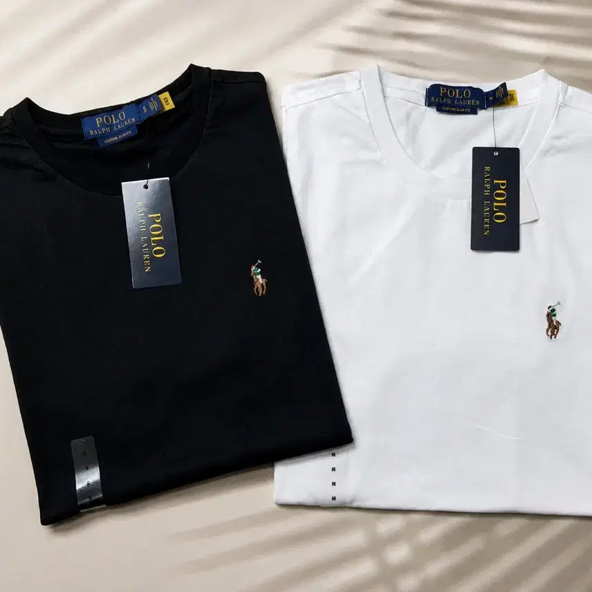 [BUNJANG] Polo Ralph Lauren Multi-Logo Embroidered Short-Sleeve T-Shirt / 폴로 멀티로고 반팔티