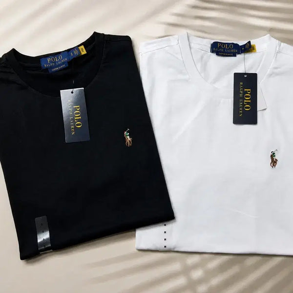 [BUNJANG] Polo Ralph Lauren Multi-Logo Embroidered Short-Sleeve T-Shirt / 폴로 멀티로고 반팔티