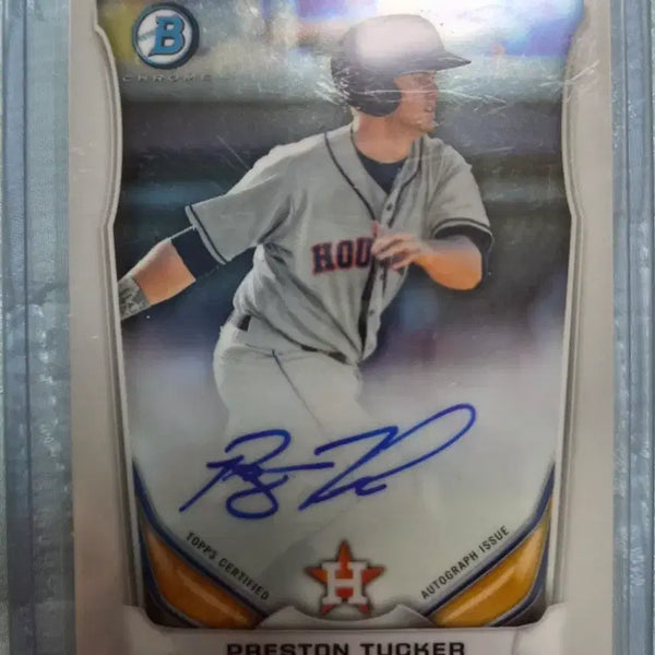 [BUNJANG] Preston Tucker Signed Baseball Card / 전 기아 외국인 선수 프레스턴 터커 오토입니다
