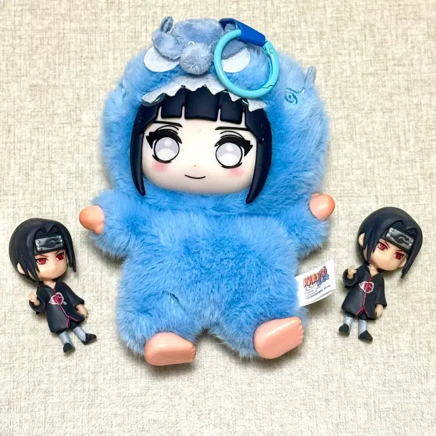 [BUNJANG] Naruto Itachi & Hinata Plush Keychain & Figure Bundle / naruto 이타치 나루토 휴우가 히나타 털옷 인형뽑기 키링피규어 일괄