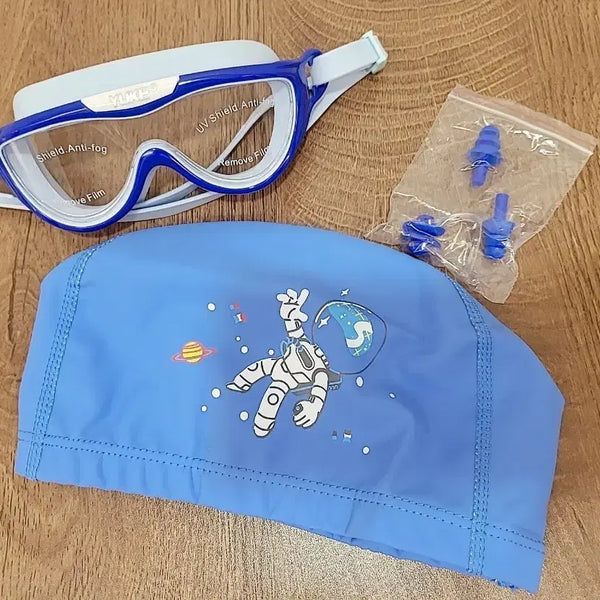 [BUNJANG] Children's Swimming Cap and Goggles Set / 아동 수영모 수경세트-새제품