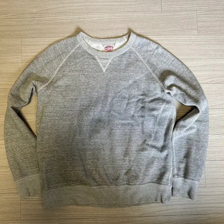 [BUNJANG] The Real McCoy's Double Gacet Sweatshirt Grey / (M) 리얼맥코이 더블가젯 스웻셔츠 그레이 맨투맨