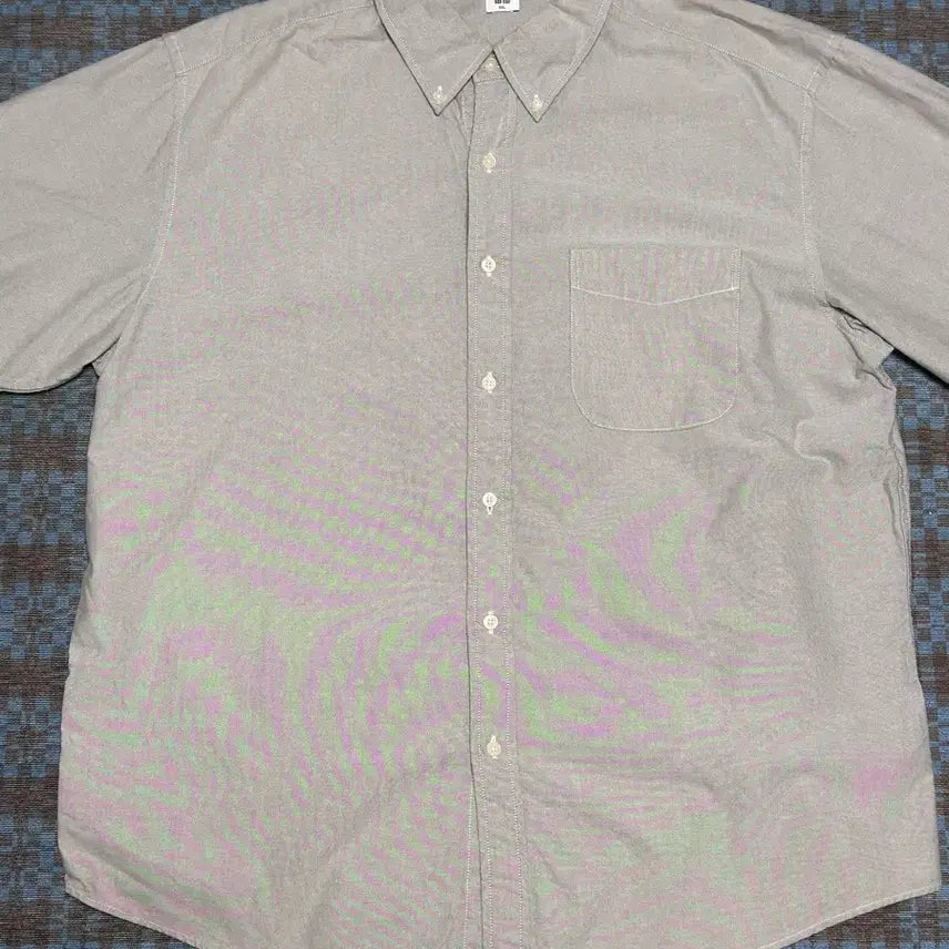[BUNJANG] Uniqlo Oxford Short Sleeve Shirt / 유니클로 옥스퍼드셔츠 반팔