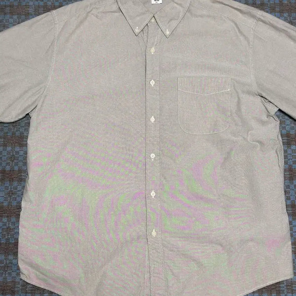 [BUNJANG] Uniqlo Oxford Short Sleeve Shirt / 유니클로 옥스퍼드셔츠 반팔