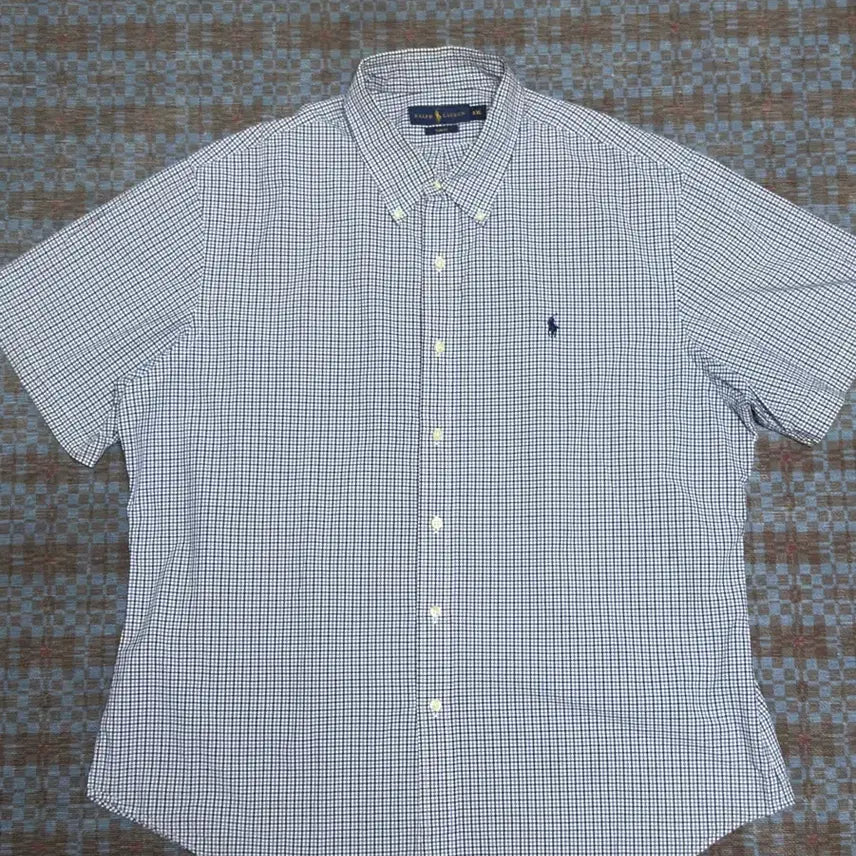 [BUNJANG] Polo Ralph Lauren Men's Check Short Sleeve Shirt / 폴로 랄프로렌 반팔셔츠