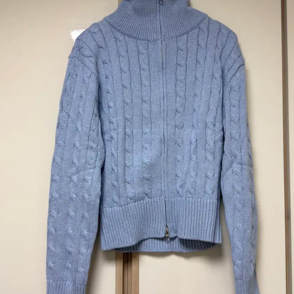 [BUNJANG] MONGDOL Knit Zip-Up / 니트집업