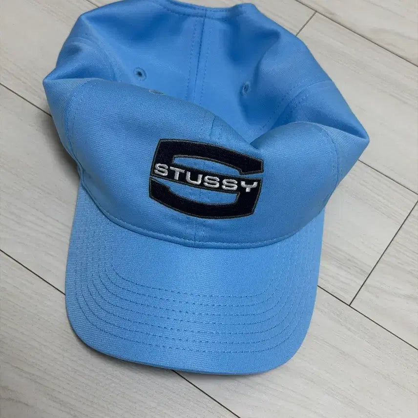 [BUNJANG] Stussy Large S Snapback Cap - Sky Blue / 스투시 모자스투시 모자 LARGE S SNAPBACK CAP Sky Blue