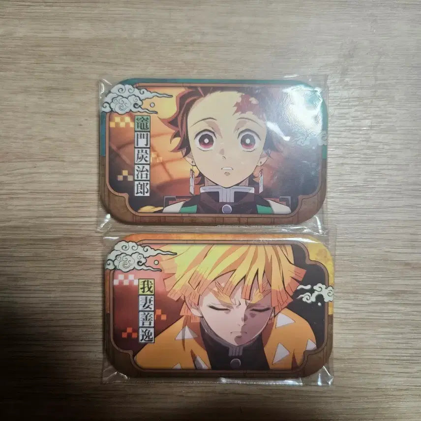 [BUNJANG] Tanjiro & Zenitsu Pin Badge Set / 탄지로, 젠이츠 핀뱃지