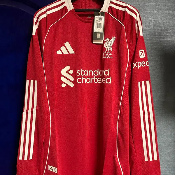 [BUNJANG] Liverpool 2025-2026 Authentic Long Sleeve Home Jersey (L) / [L] 25-26 리버풀 홈 어센틱 긴팔 유니폼 택채 새상품