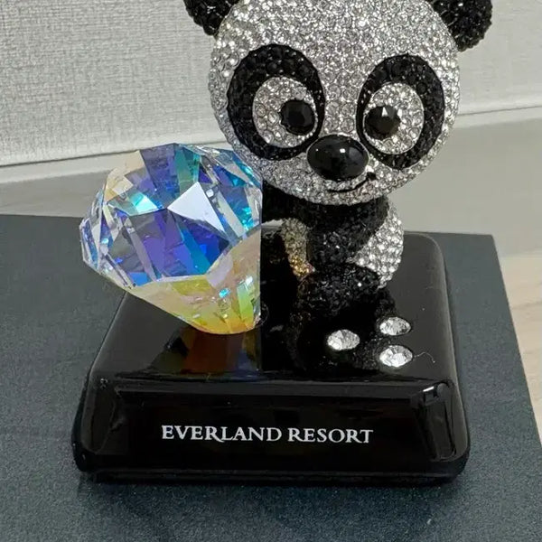 [BUNJANG] Everland Panda Crystal Decor / 에버랜드 판다 크리스탈
