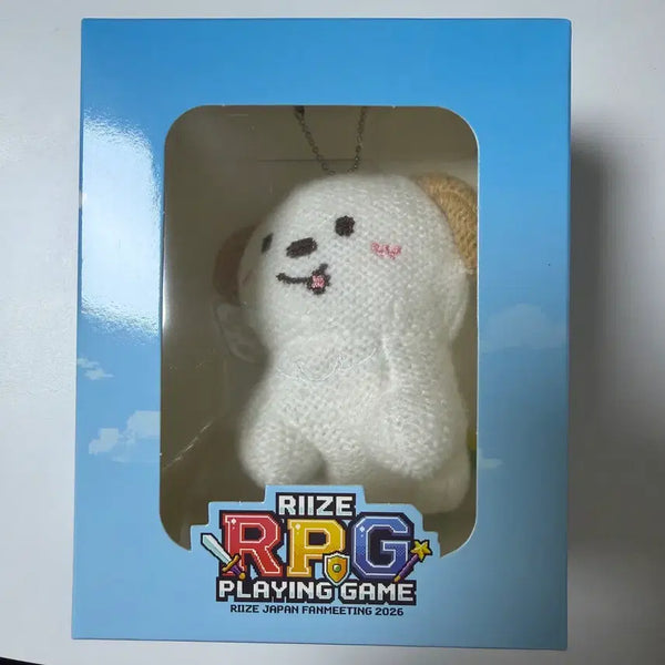 [BUNJANG] RIIZE Anton "Meongryongi" Knitted Doll Keychain (Slightly Opened) / 라이즈 일본 팬미팅 앤톤 멍룡이 뜨개인형 키링 양도