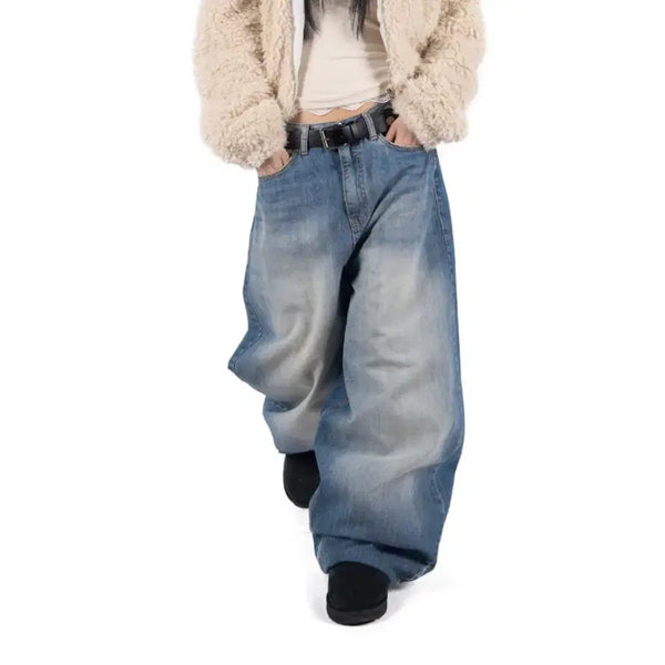 [BUNJANG] Litkim OVER CURVED JEANS / 릿킴 OVER CURVED JEANS