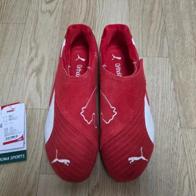 [BUNJANG] Puma Slipcat Sneakers - Red/Warm White (Size 265) / 265 푸마 슬립캣 - 레드:웜화이트