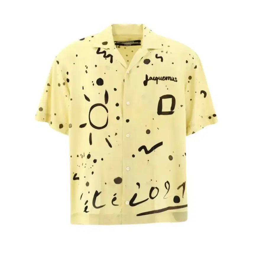 [BUNJANG] Jacquemus Printed Off-Collar Shirt / 자크뮈스 프린트 오프카라 셔츠 (새상품)