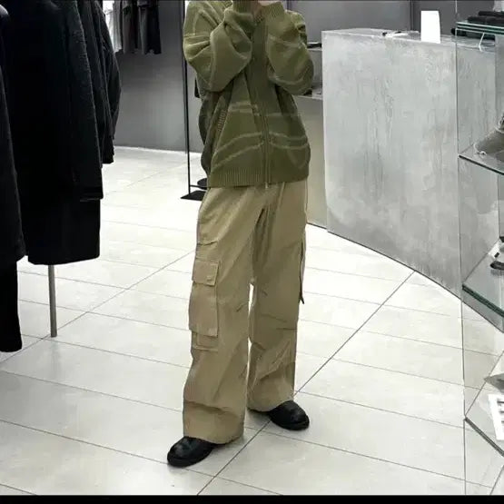 [BUNJANG] Insilence Vintage Combat Cargo Pants Beige Brown / 인사일런스 빈티지 컴벳 카고팬츠 베이지 브라운