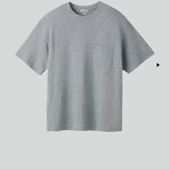 [BUNJANG] Recto Pocket Short Sleeve T-Shirt Melange Grey / (L 새상품) 렉토 포켓 반팔티 멜란지 그레이