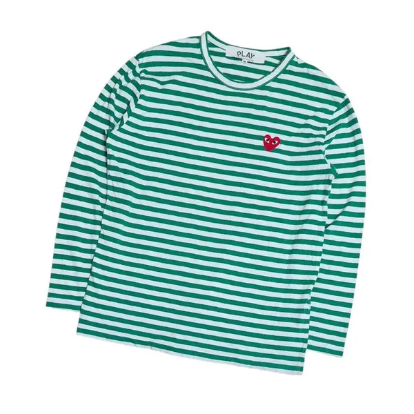 [BUNJANG] Comme des Garçons Striped Long Sleeve T-Shirt / 꼼데가르송 스트라이프 롱슬리브 긴팔티